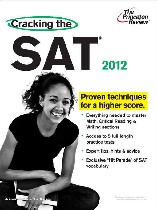 Title details for Cracking the SAT, 2012 Edition by Princeton Review - Available